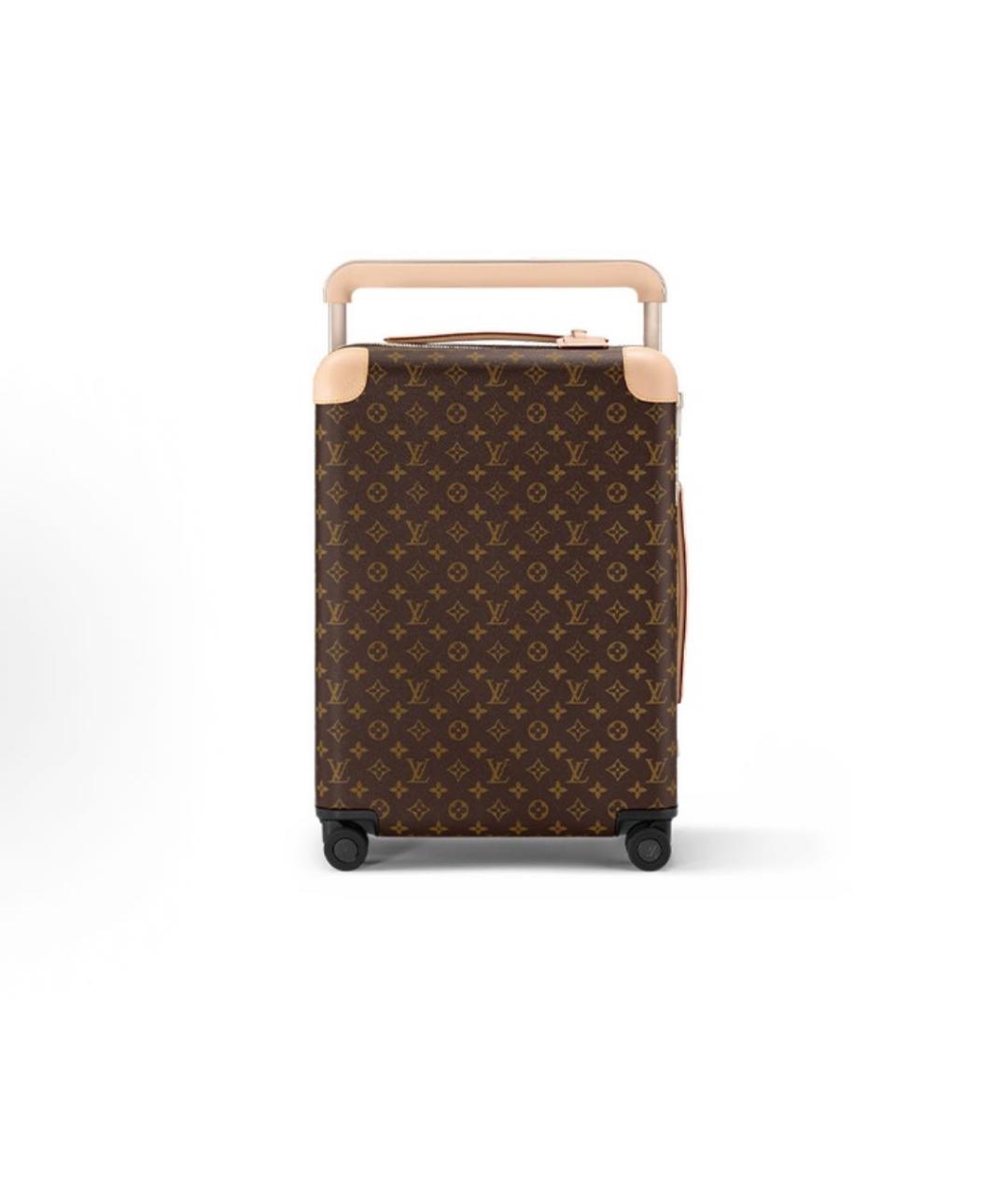 LOUIS VUITTON Коричневый чемодан из канвы, фото 5