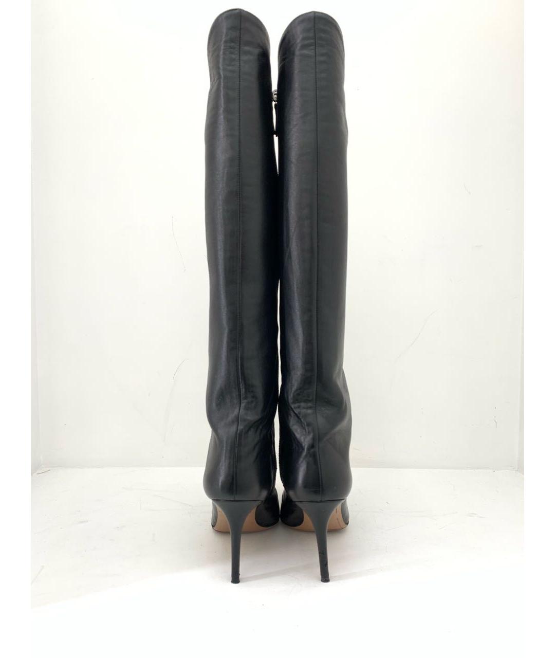 ALEXANDRE VAUTHIER Черные кожаные сапоги, фото 5