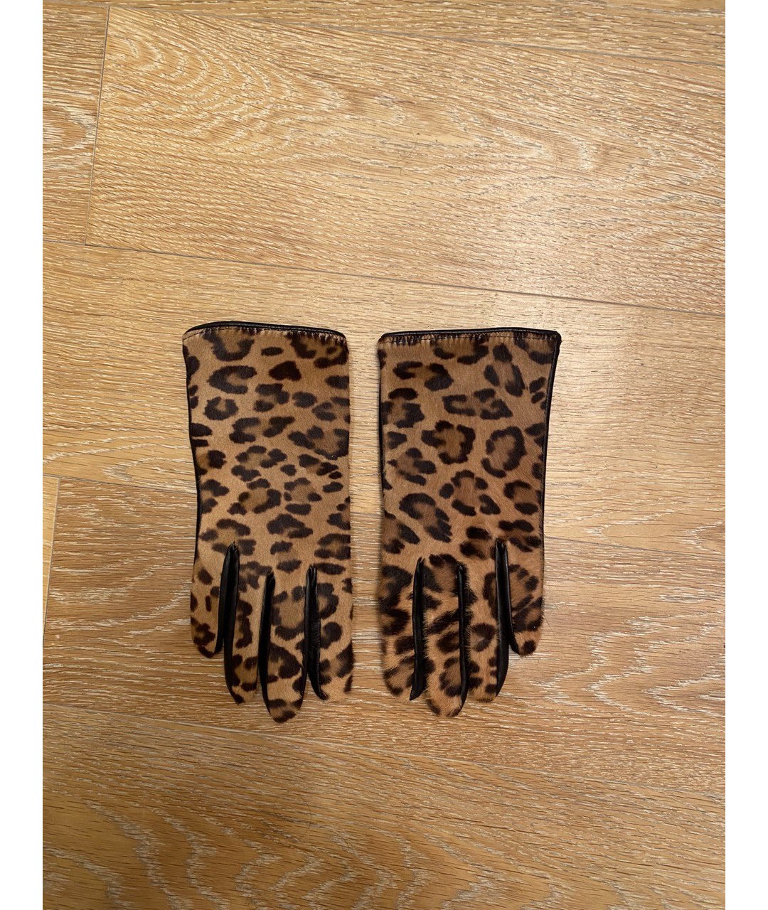 RALPH LAUREN Коричневые кожаные перчатки, фото 2