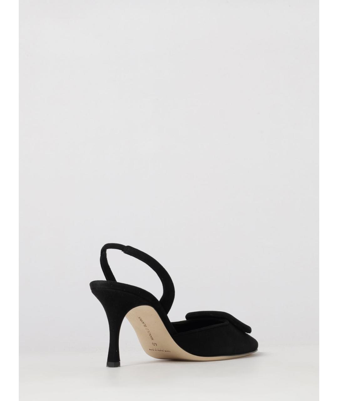 MANOLO BLAHNIK Черные замшевые туфли, фото 3