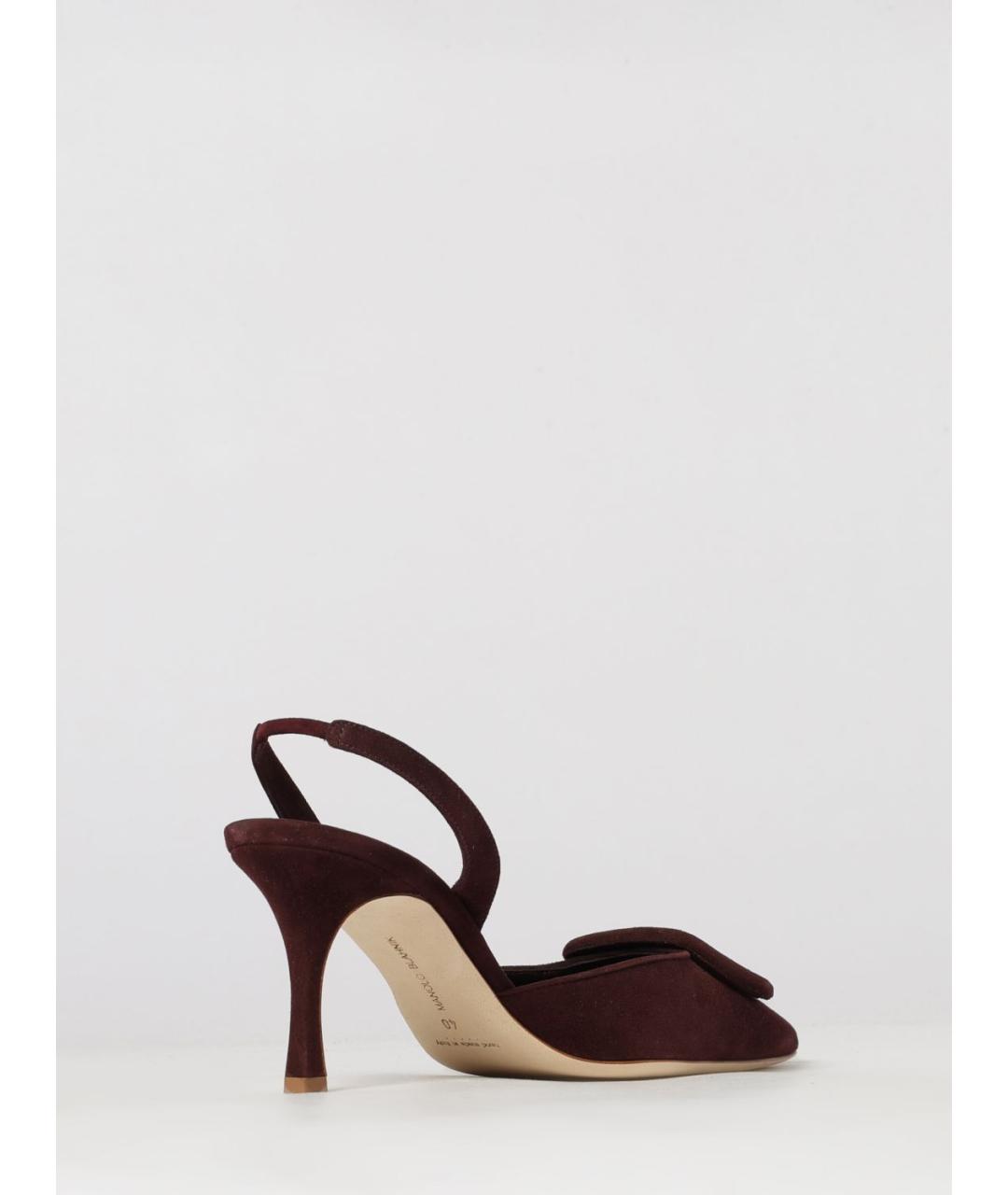 MANOLO BLAHNIK Бордовые туфли, фото 3
