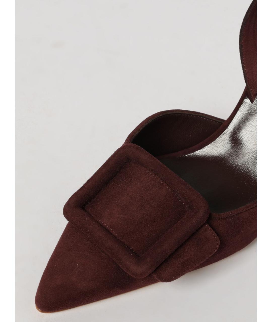MANOLO BLAHNIK Бордовые туфли, фото 4