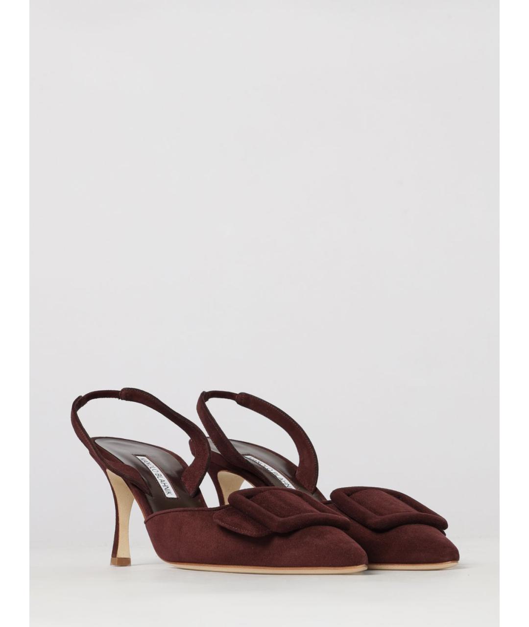 MANOLO BLAHNIK Бордовые туфли, фото 2