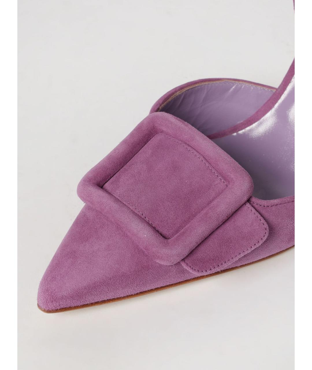 MANOLO BLAHNIK Фиолетовые туфли, фото 4