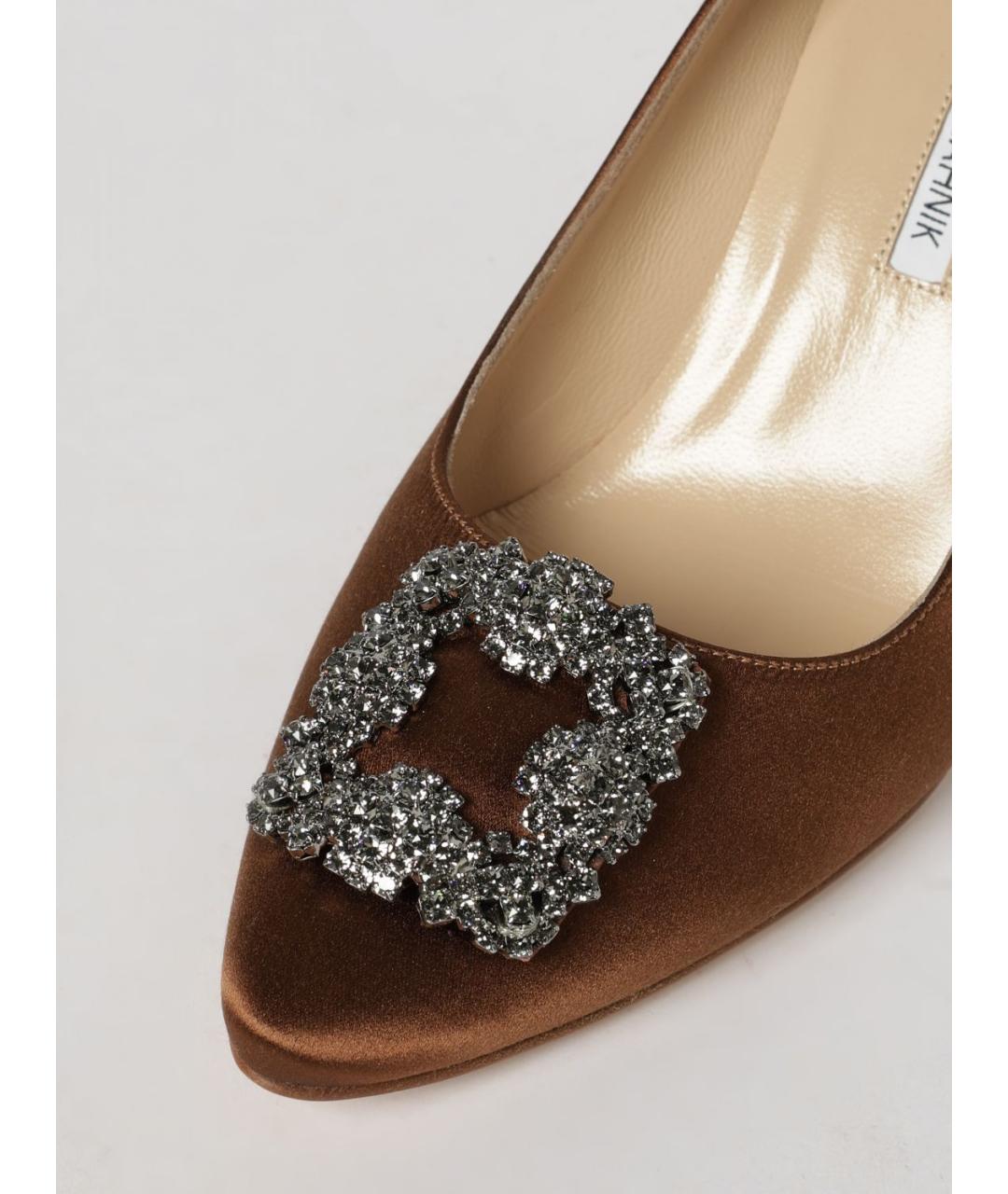 MANOLO BLAHNIK Золотые туфли, фото 4