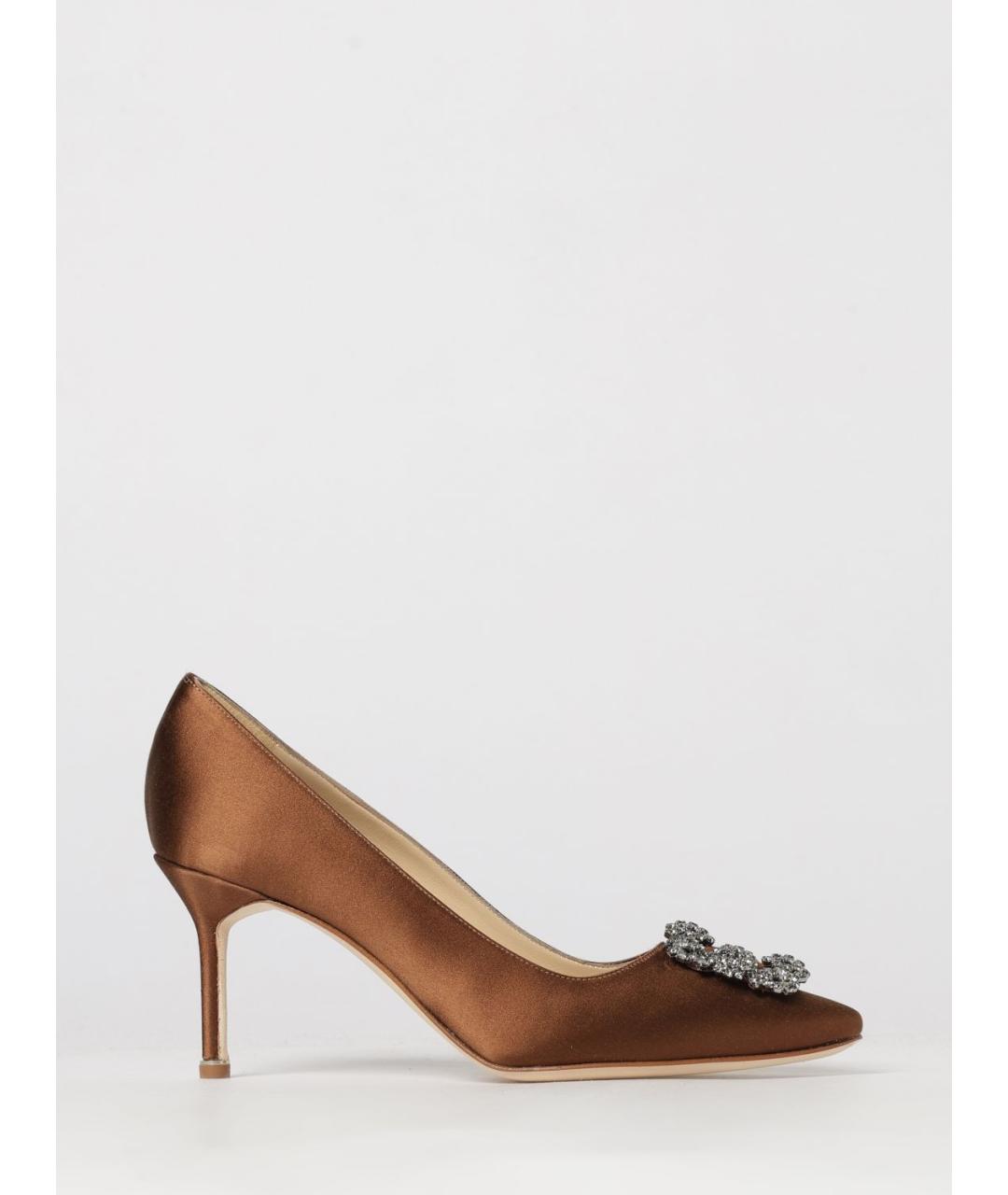 MANOLO BLAHNIK Золотые туфли, фото 5
