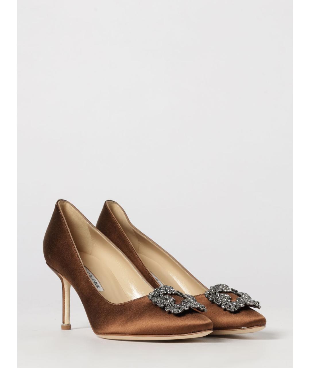 MANOLO BLAHNIK Золотые туфли, фото 2