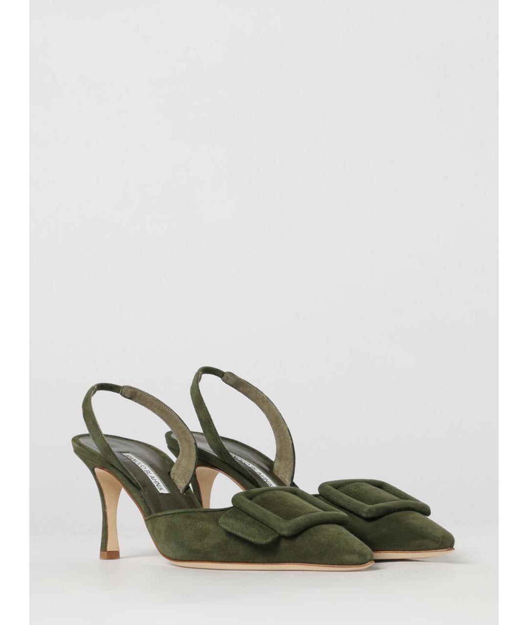 MANOLO BLAHNIK Хаки туфли, фото 2