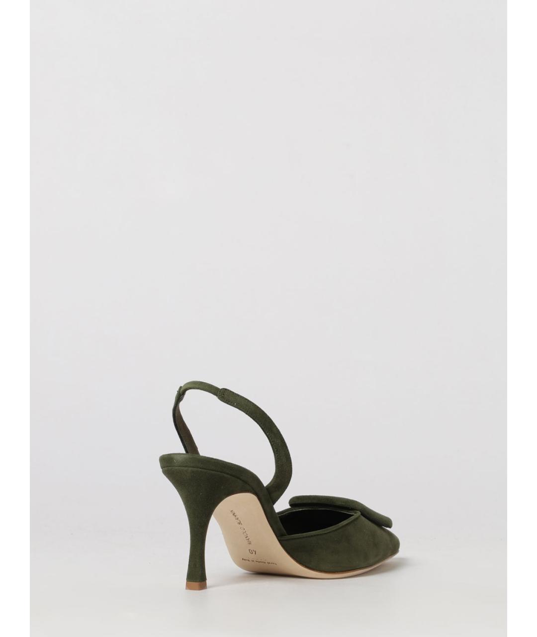 MANOLO BLAHNIK Хаки туфли, фото 3