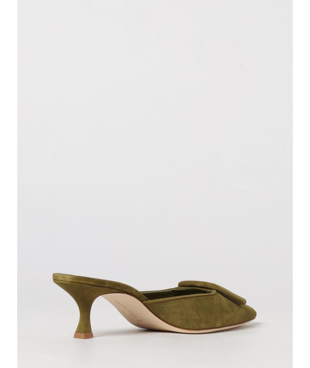 MANOLO BLAHNIK Хаки туфли, фото 3