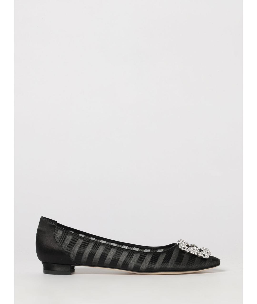 MANOLO BLAHNIK Черные балетки, фото 5