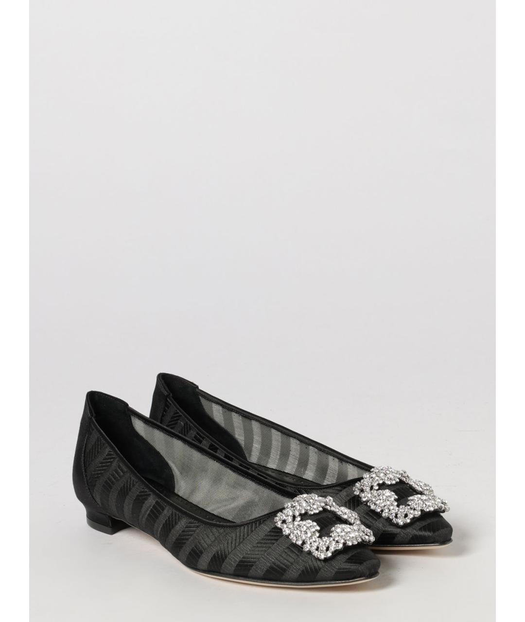 MANOLO BLAHNIK Черные балетки, фото 2