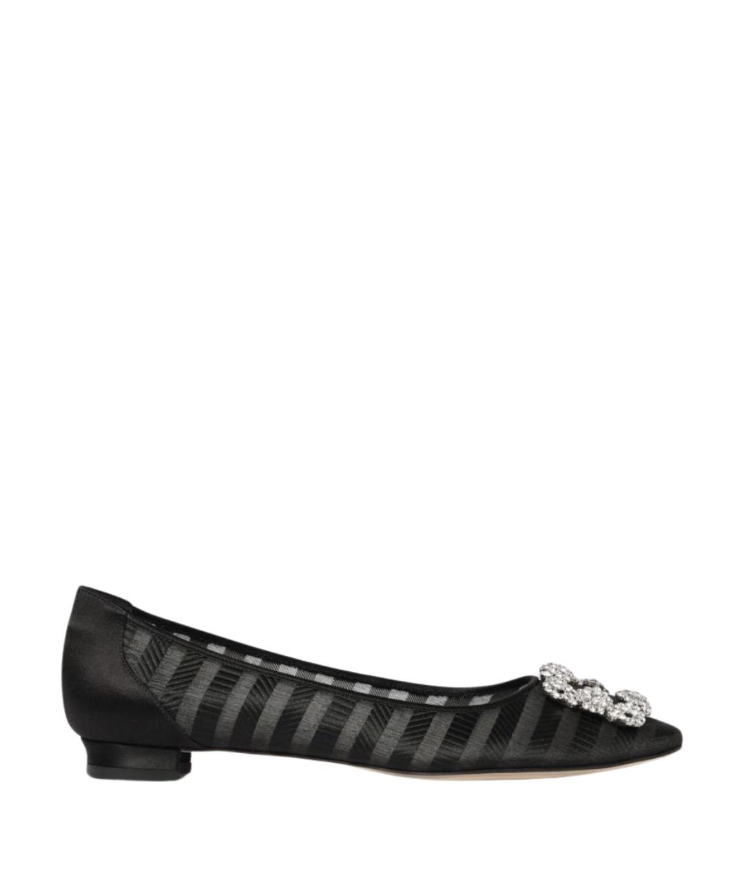 MANOLO BLAHNIK Черные балетки, фото 1