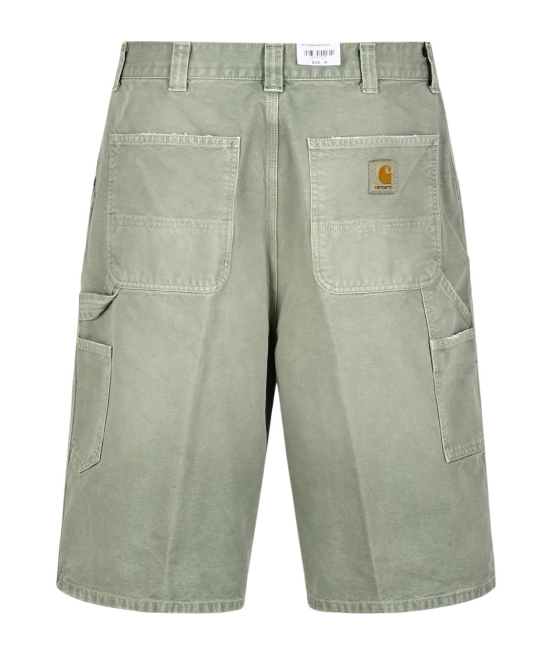 CARHARTT WIP Зеленые хлопковые шорты, фото 2