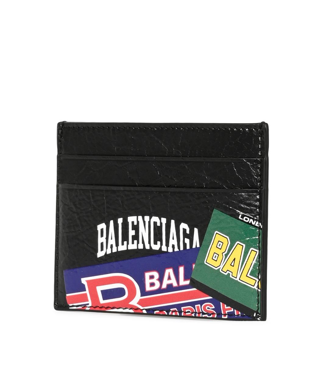 BALENCIAGA Черный кожаный кардхолдер, фото 2