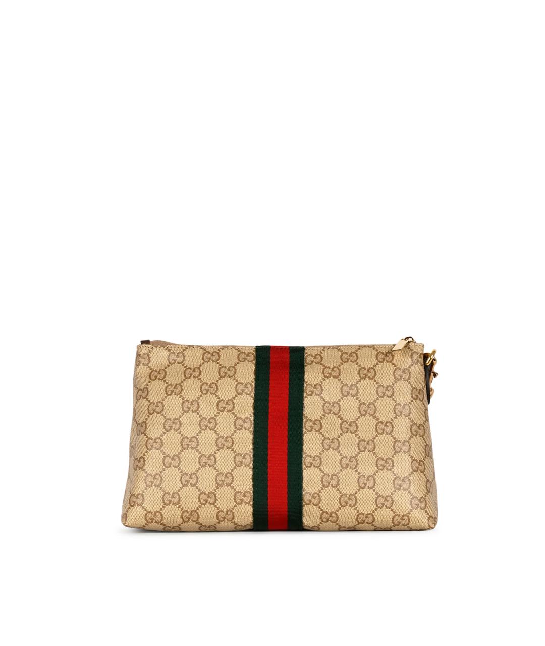 GUCCI Бежевая папка для документов из канвы, фото 3