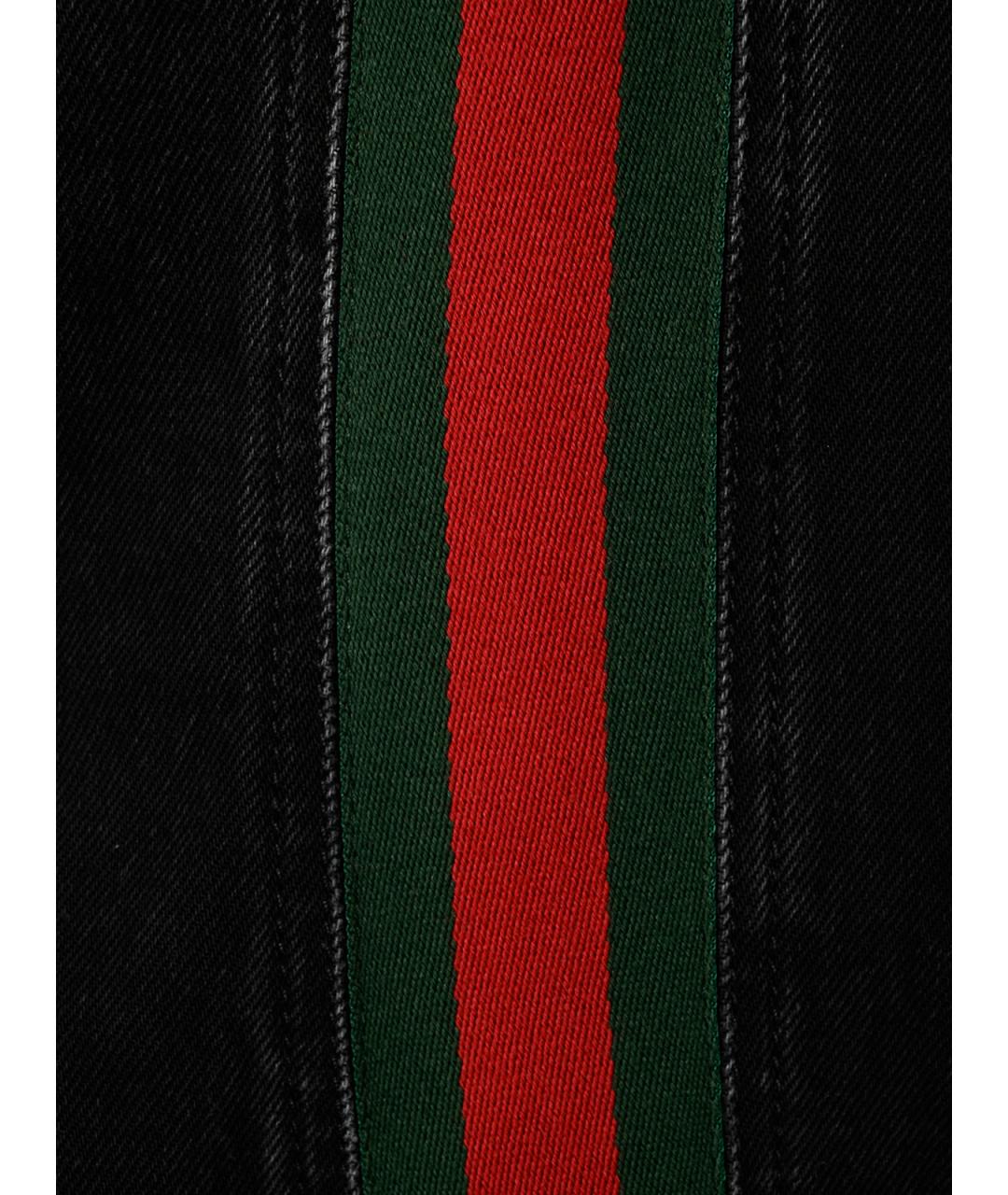 GUCCI Черная деним куртка, фото 3