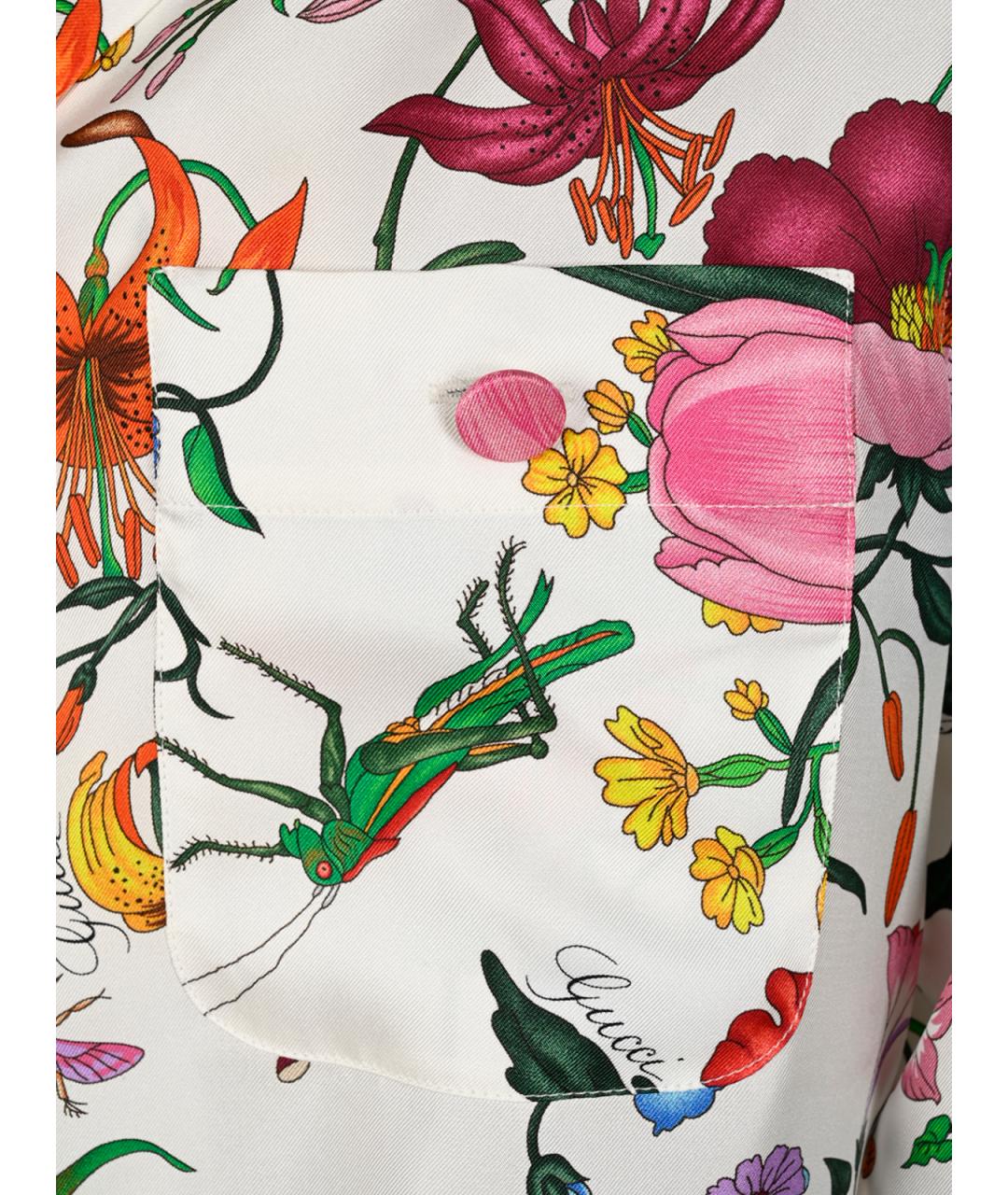 GUCCI Мульти шелковая рубашка, фото 3