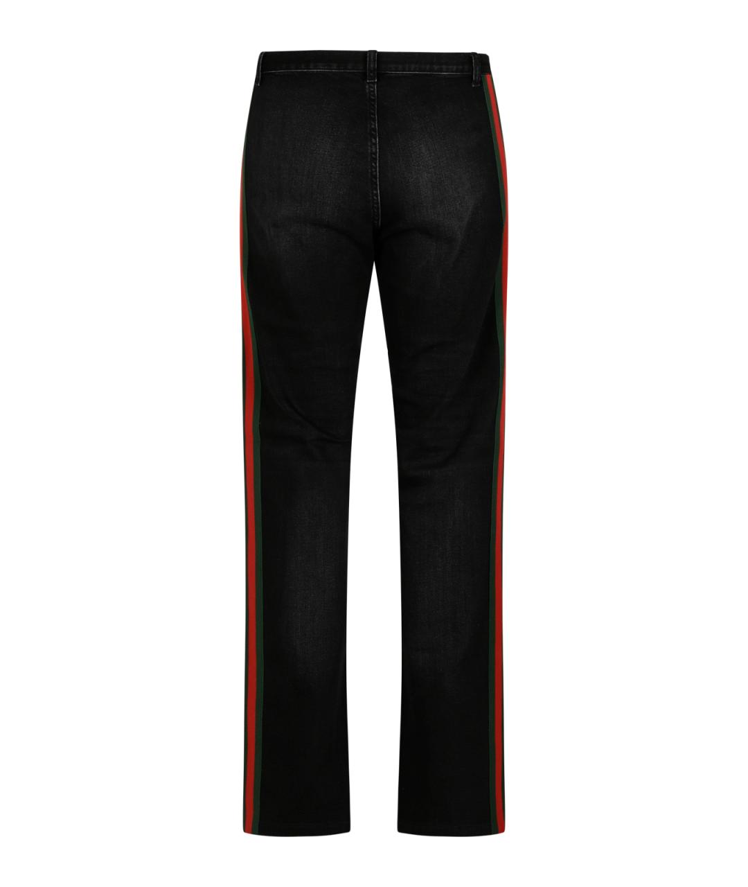 GUCCI Черные хлопковые прямые джинсы, фото 2