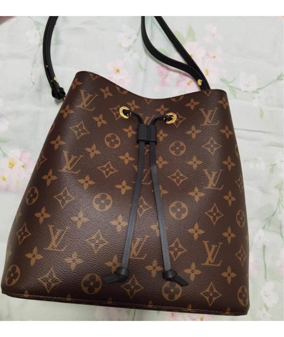 LOUIS VUITTON Коричневая сумка через плечо из канвы, фото 3