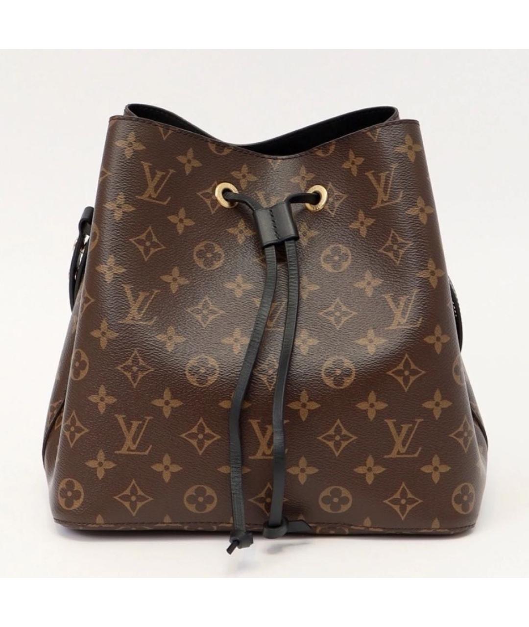 LOUIS VUITTON Коричневая сумка через плечо из канвы, фото 2