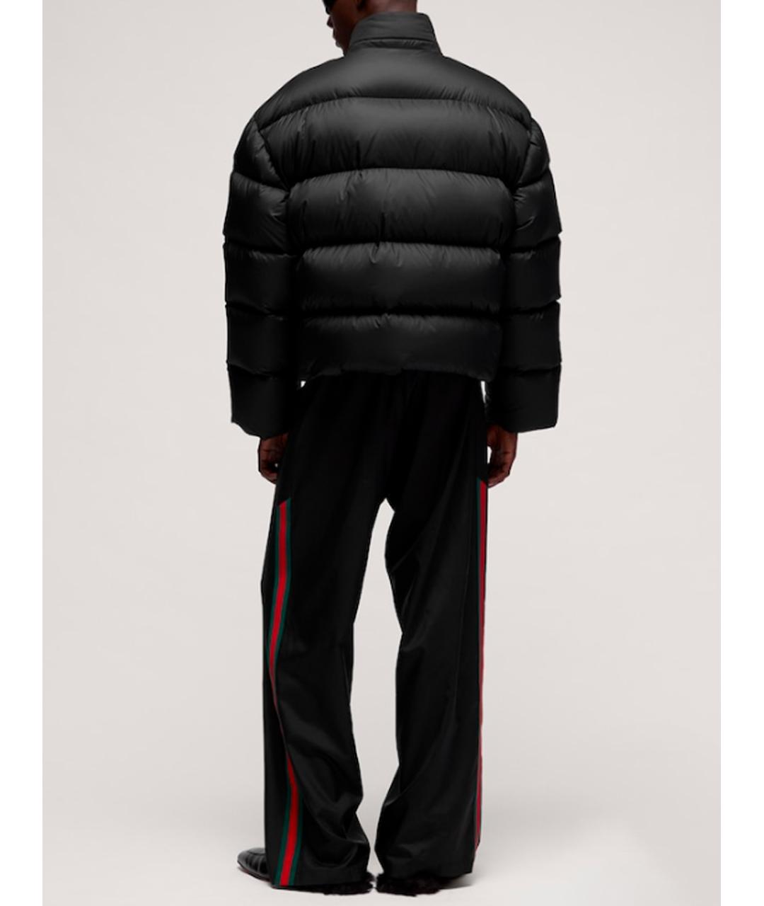 GUCCI Черный полиэстеровый пуховик, фото 3