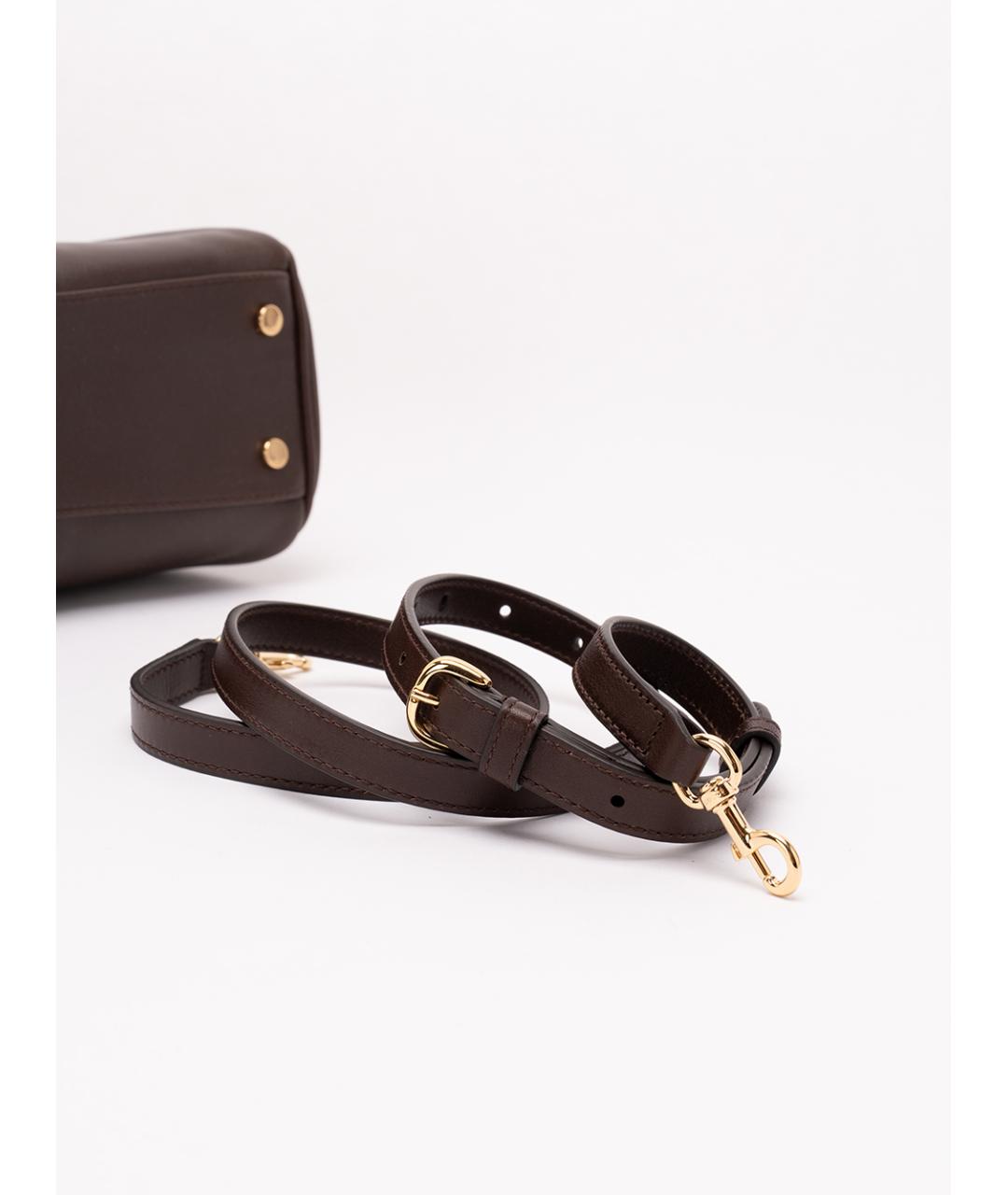 GUCCI Коричневая кожаная сумка тоут, фото 5