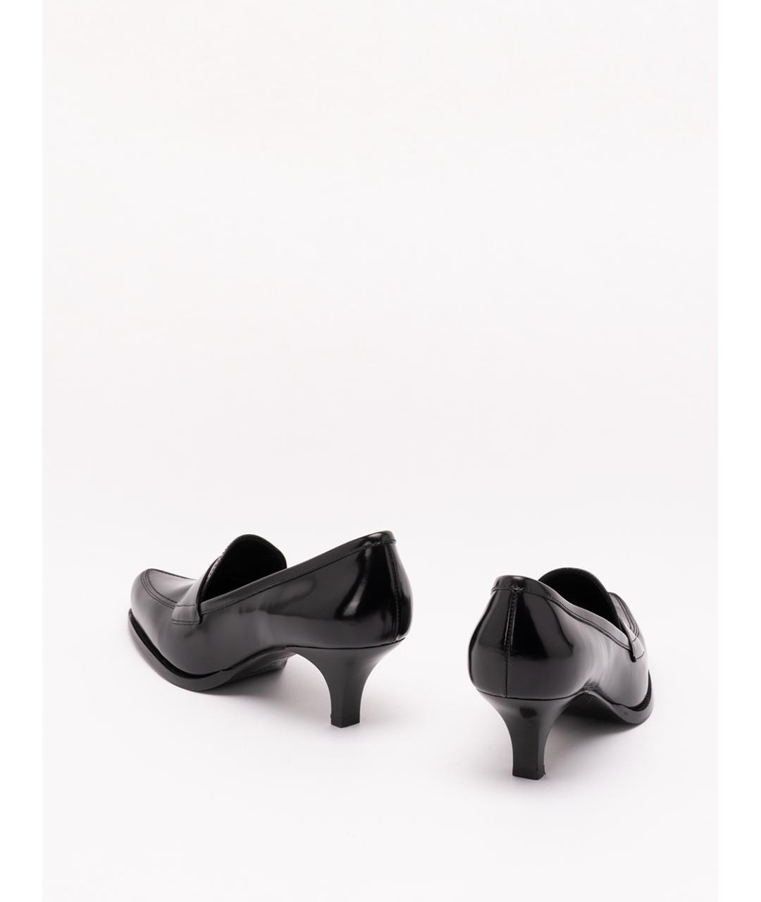 PRADA Черные кожаные лоферы, фото 3