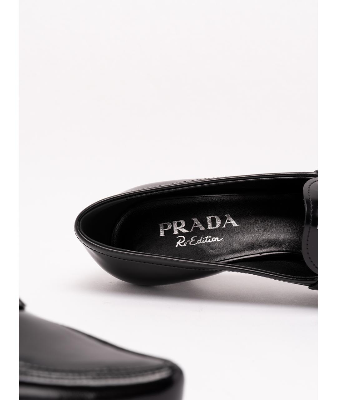 PRADA Черные кожаные лоферы, фото 6