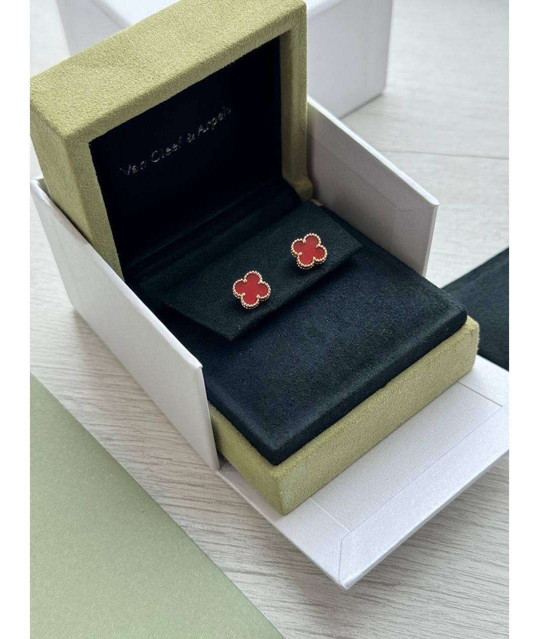 VAN CLEEF & ARPELS Красные серьги из розового золота, фото 3