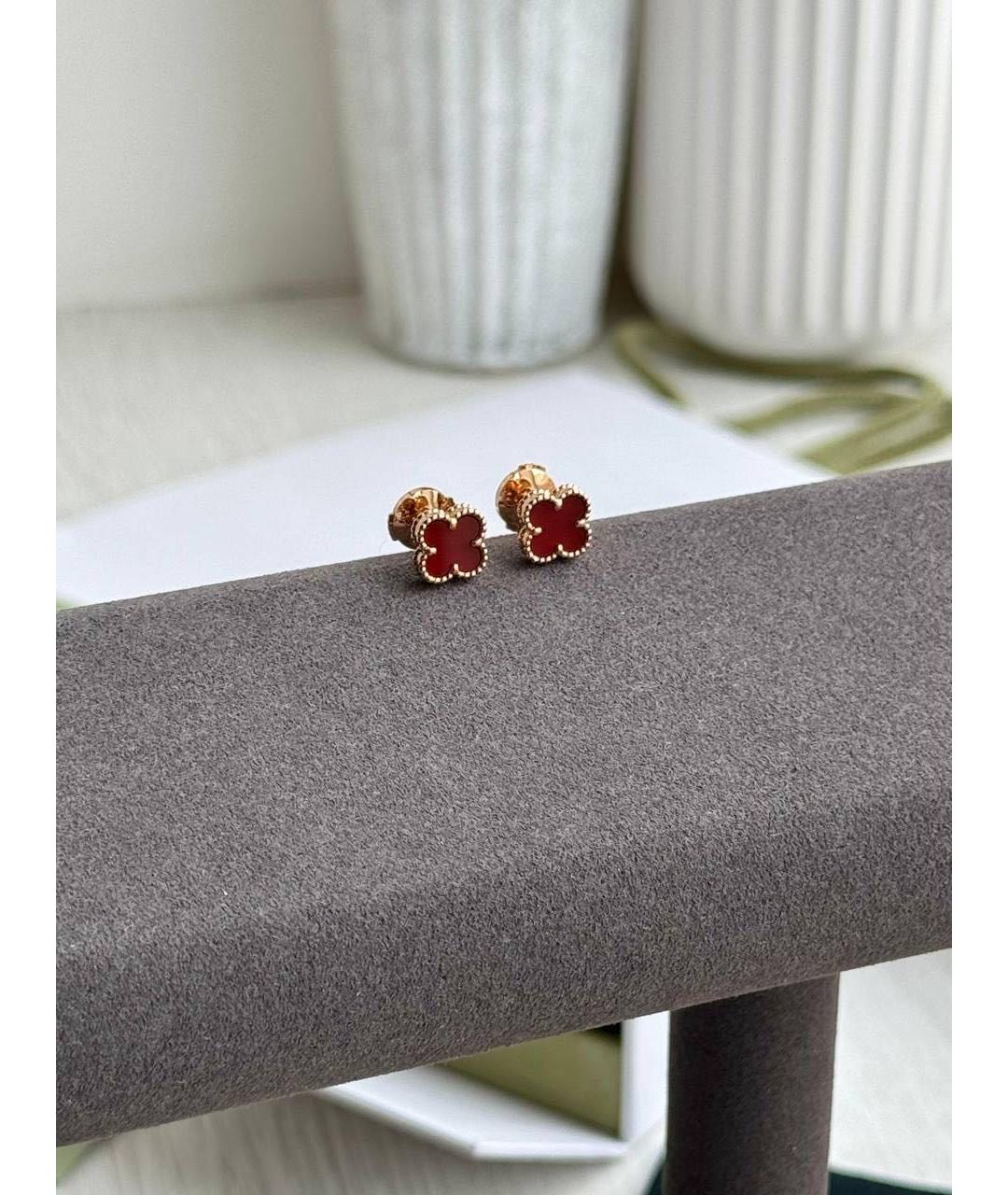 VAN CLEEF & ARPELS Красные серьги из розового золота, фото 6