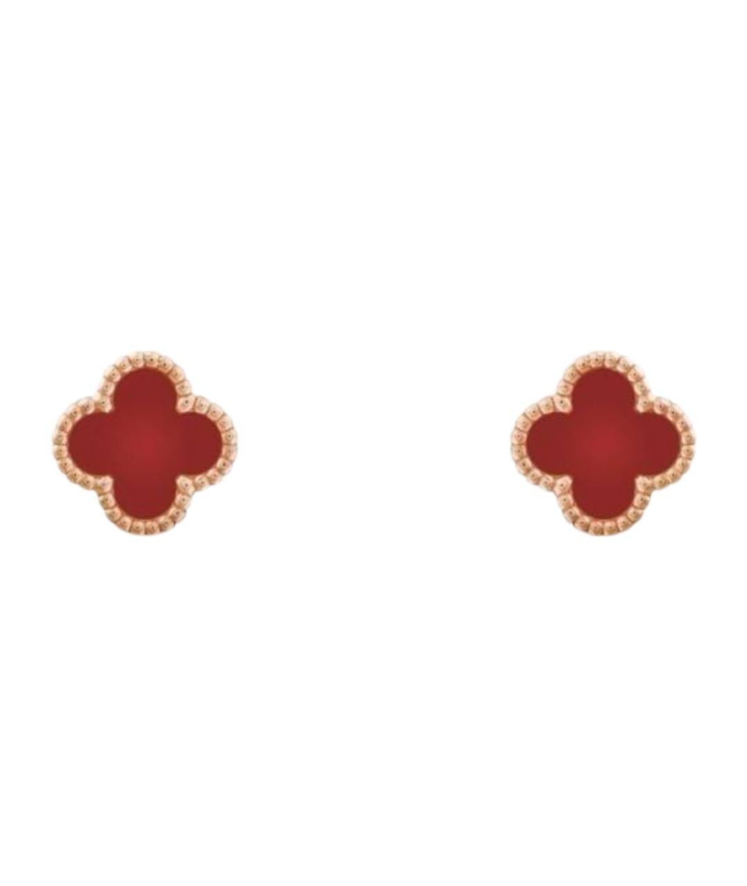 VAN CLEEF & ARPELS Красные серьги из розового золота, фото 1