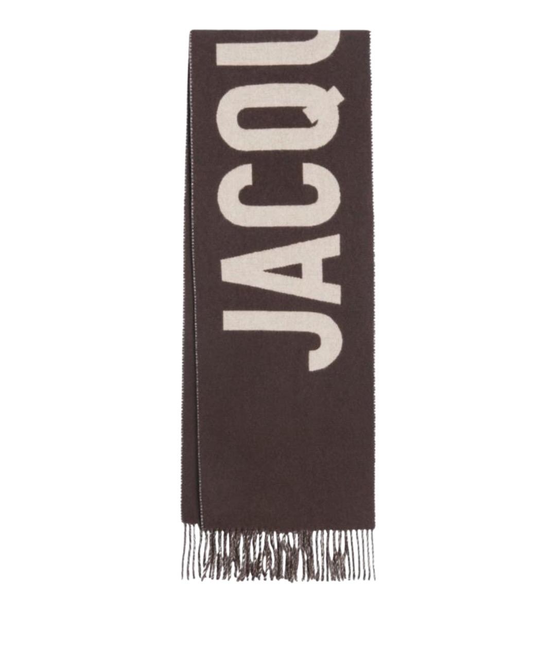 JACQUEMUS Фиолетовый шерстяной шарф, фото 1