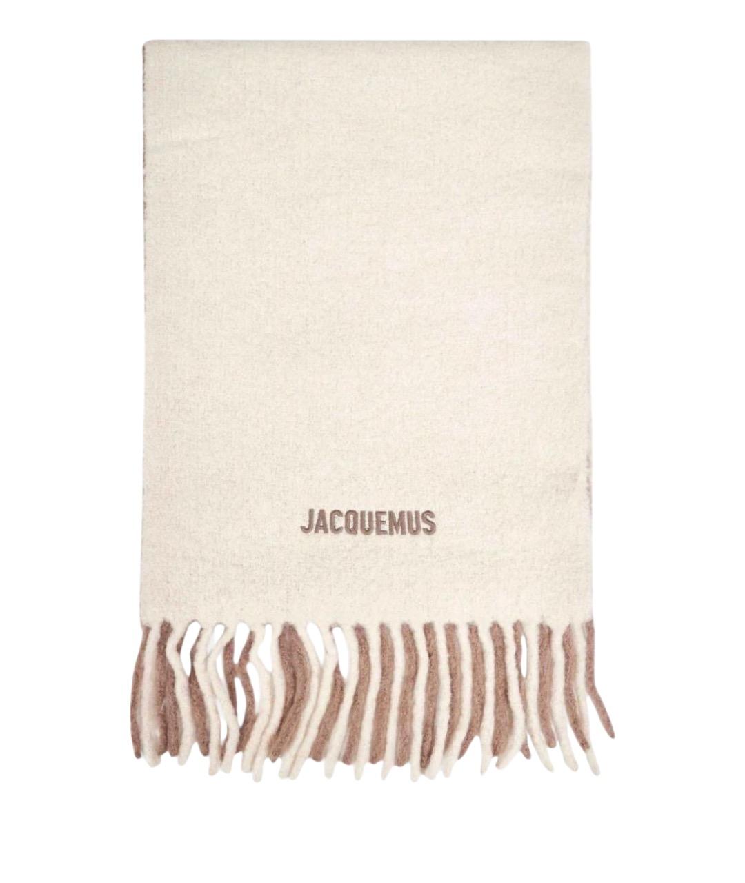 JACQUEMUS Белый шарф, фото 1
