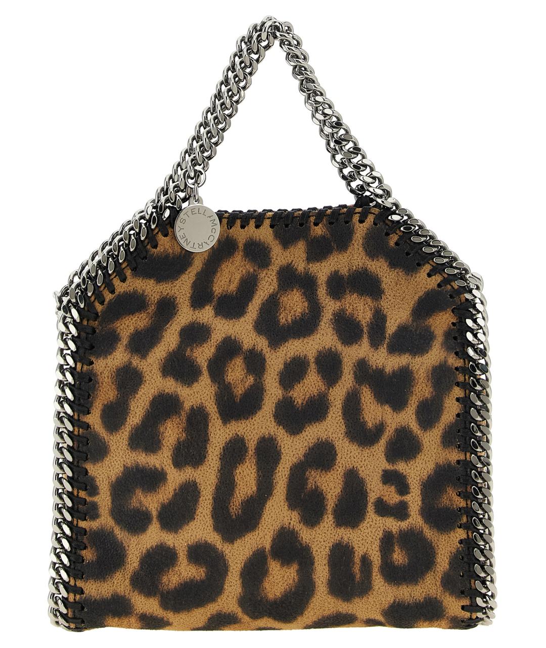 STELLA MCCARTNEY Коричневая синтетическая сумка тоут, фото 1