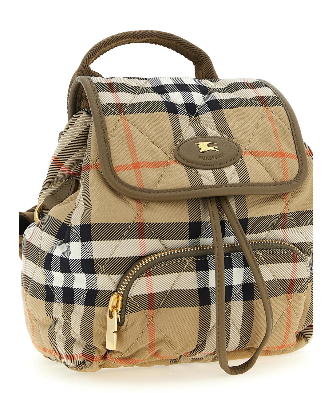 BURBERRY Бежевый синтетический рюкзак, фото 3