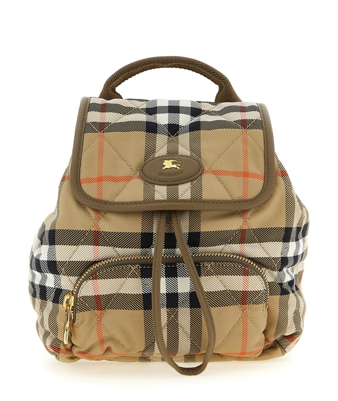 BURBERRY Бежевый синтетический рюкзак, фото 1