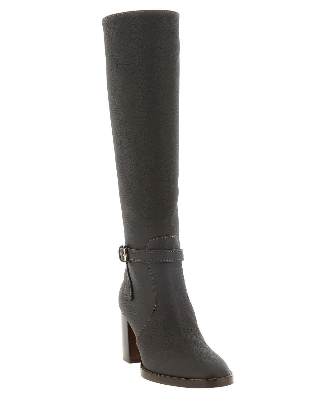 GIANVITO ROSSI Коричневые кожаные сапоги, фото 2