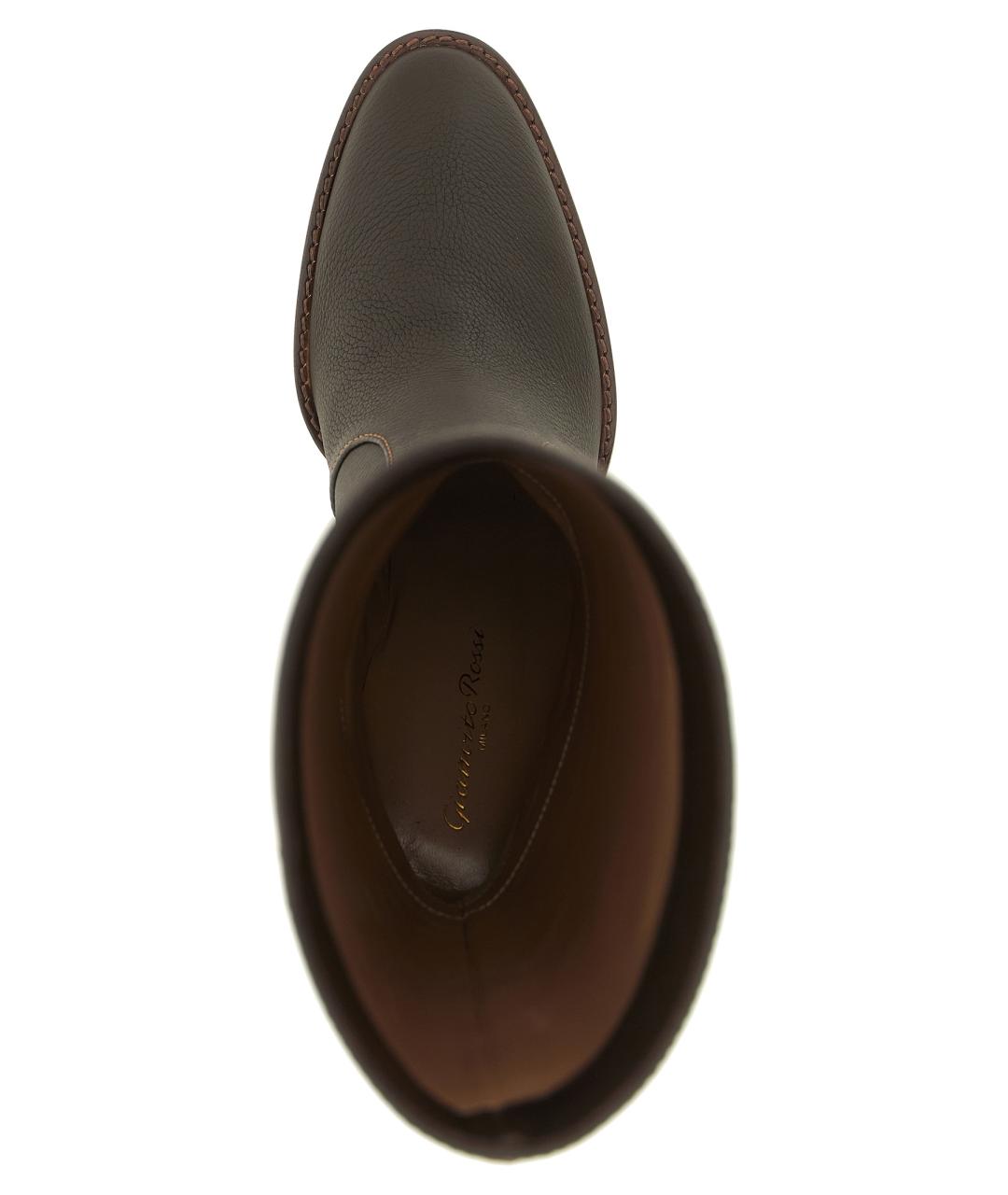 GIANVITO ROSSI Коричневые кожаные сапоги, фото 4