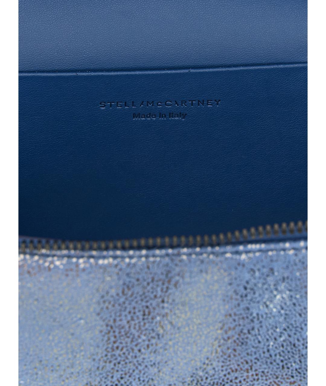 STELLA MCCARTNEY Синяя синтетическая сумка через плечо, фото 4