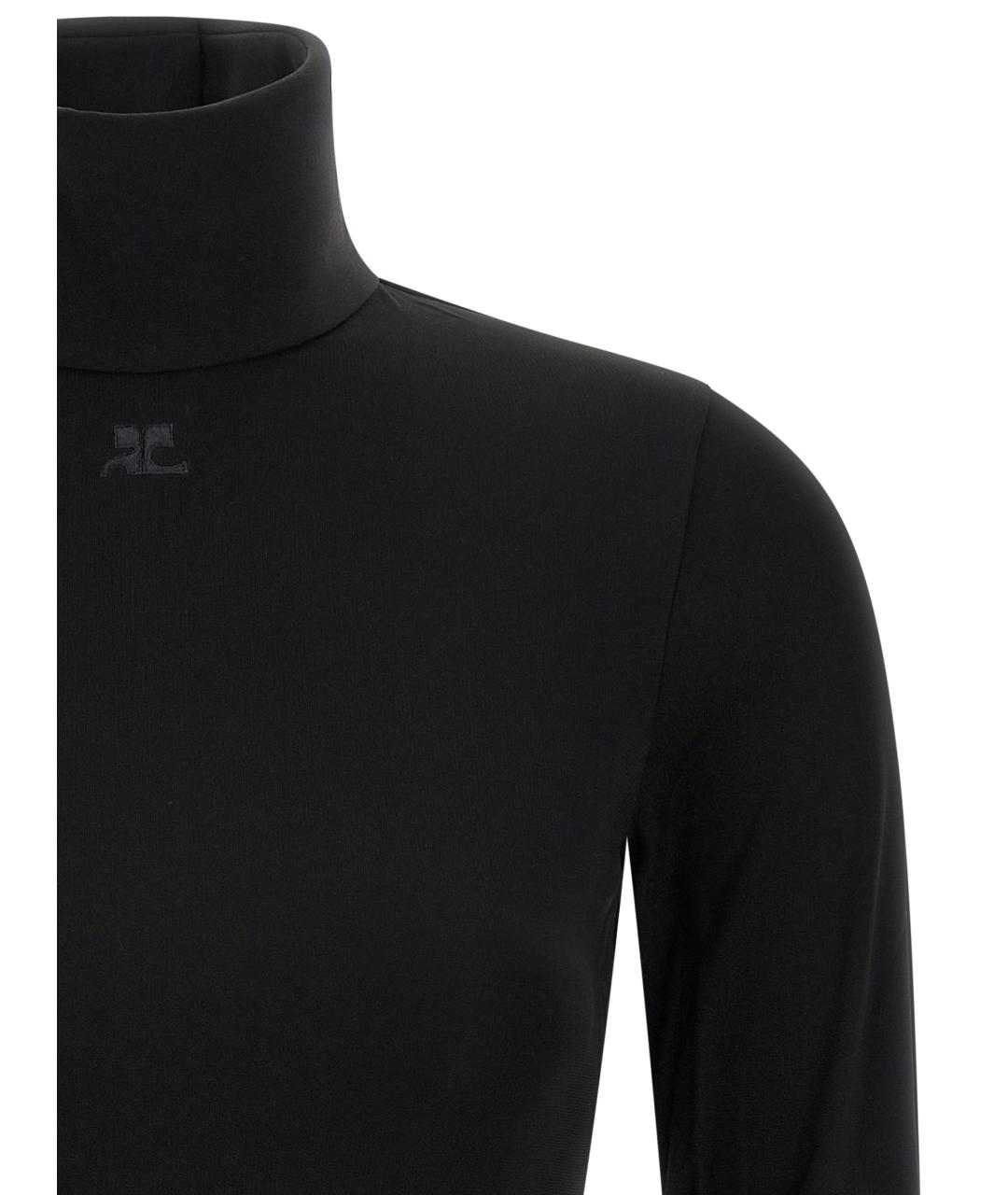 COURREGES Черное вискозное боди, фото 3
