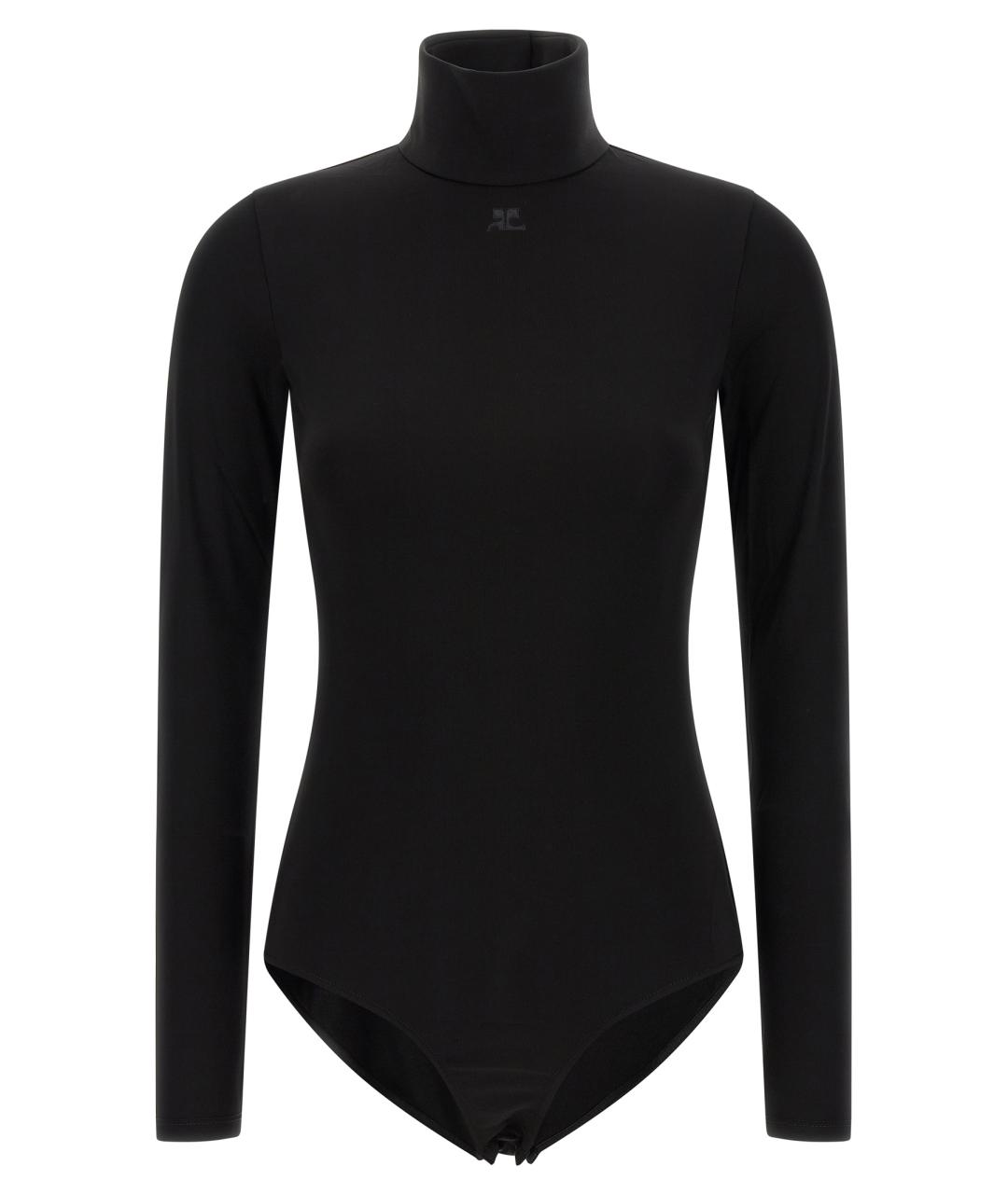 COURREGES Черное вискозное боди, фото 1