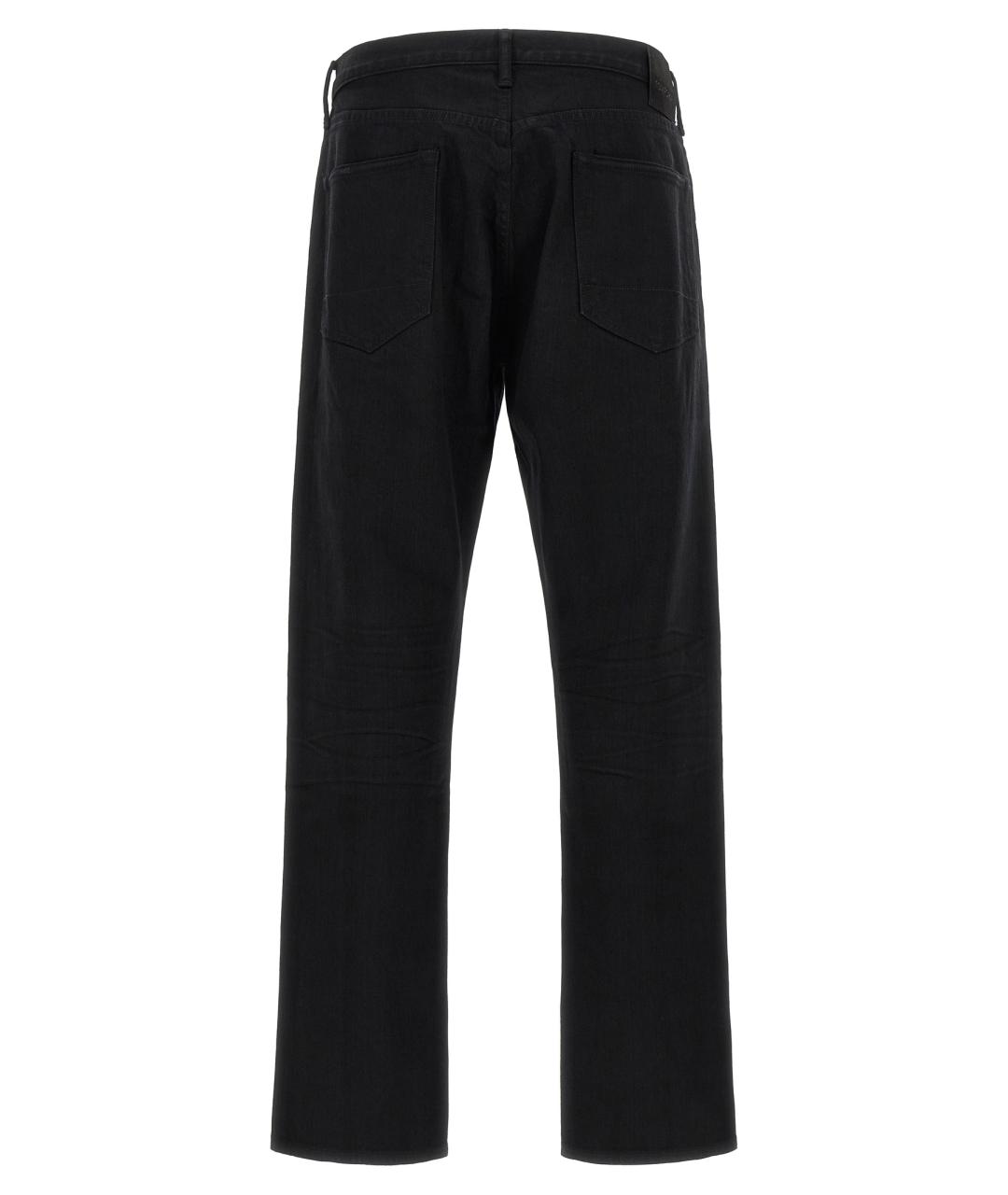 TOM FORD Черные хлопковые прямые джинсы, фото 2