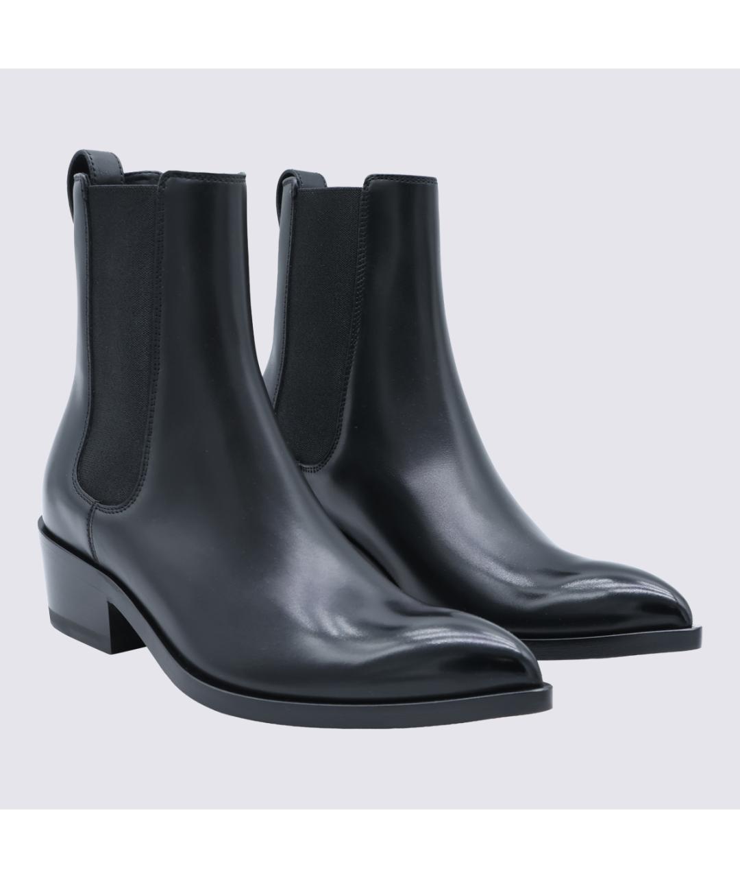 TOM FORD Черные кожаные ботинки, фото 2