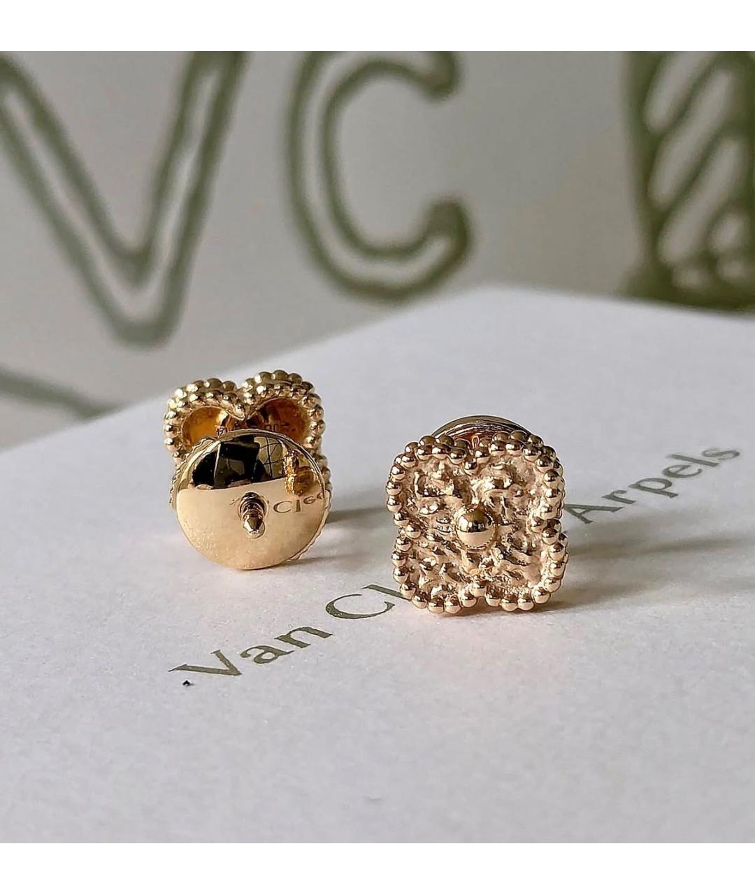 VAN CLEEF & ARPELS Золотые серьги из розового золота, фото 6