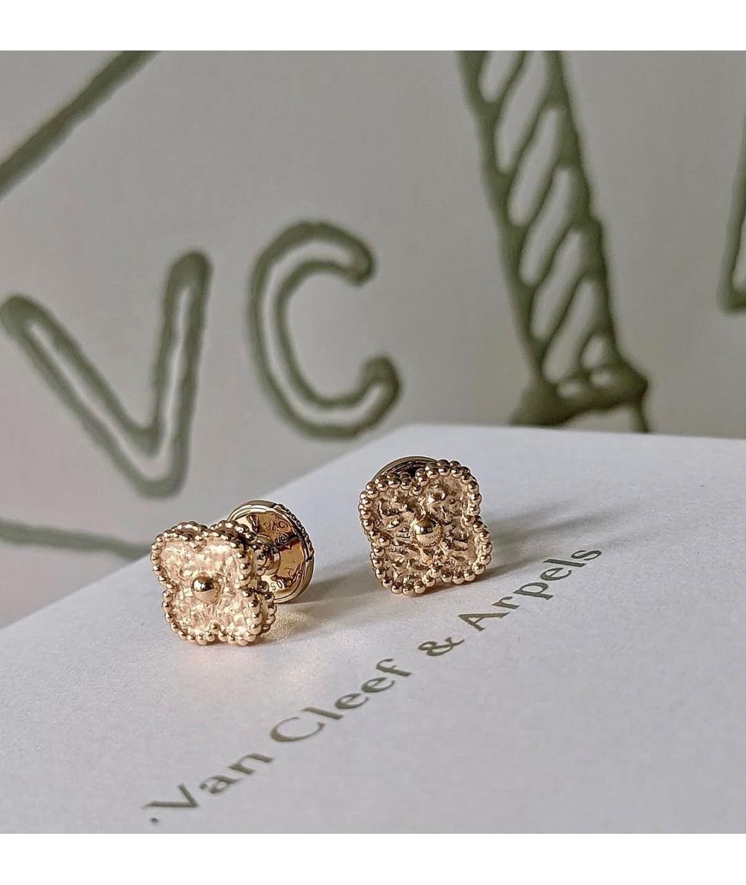 VAN CLEEF & ARPELS Золотые серьги из розового золота, фото 2