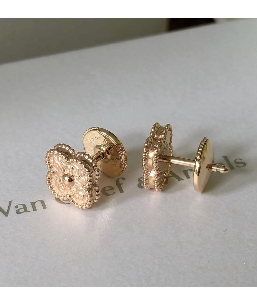 VAN CLEEF & ARPELS Золотые серьги из розового золота, фото 7