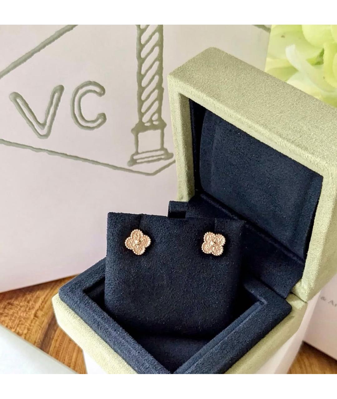 VAN CLEEF & ARPELS Золотые серьги из розового золота, фото 4