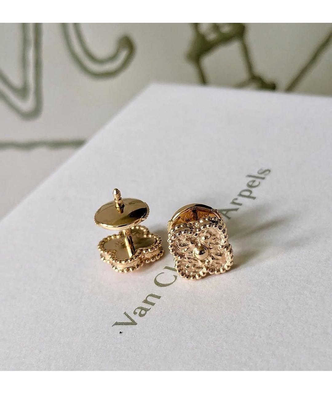 VAN CLEEF & ARPELS Золотые серьги из розового золота, фото 5