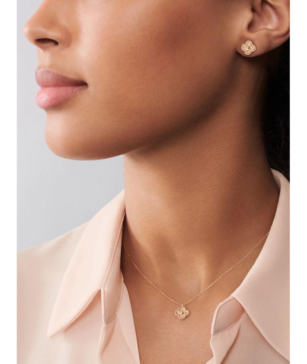 VAN CLEEF & ARPELS Золотые серьги из розового золота, фото 8